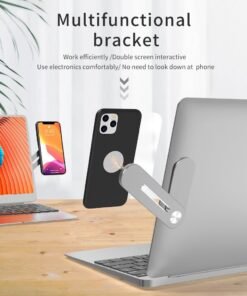 Screen Support Holder Laptop Side Mount Connect Tablet Bracket Multifunctional Bracket Adjustable Cell Phone Holder