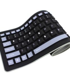 Silica Gel Foldable Curved Keyboard Silent And Waterproof