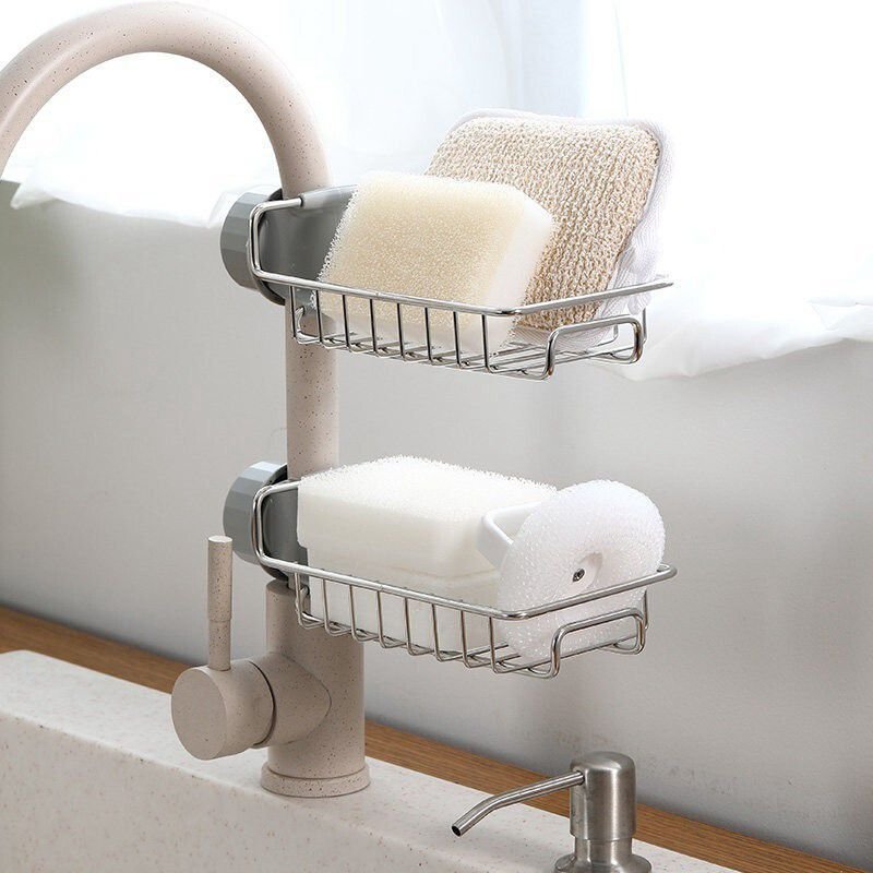 Stainless Steel Faucet Shelf - الصورة 6