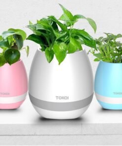 Touch-Sensitive Music Vase Desktop Audio