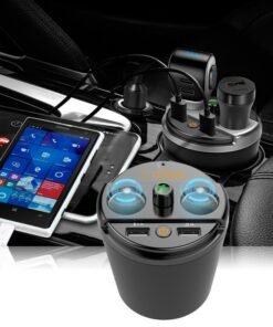 Transmitter Bluetooth Car Music MP3 Player Free Hands Cup Holder