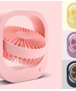 USB Desk Fan Portable Desktop Table Fan With 2 Speed 180 Rotation Adjustable Strong Wind Quiet Mini Fan For Office Household
