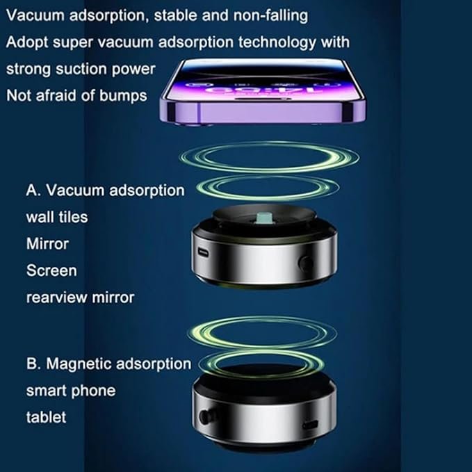 Vacuum Suction Phone Holder - الصورة 4