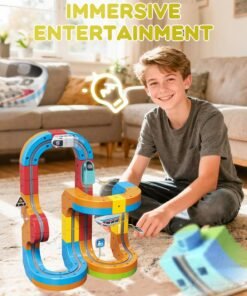Versatile Magnetic Railcar Track Set