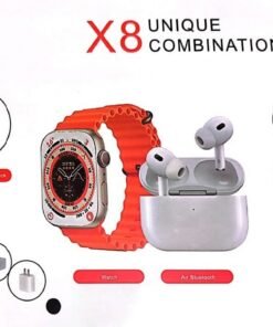 X8 Smartwatch with Power Bank and Wireless Earphone